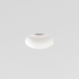 Astro Trimless Slimline Round Fixed Fire-Rated IP65 Matt White Bathroom Downlight