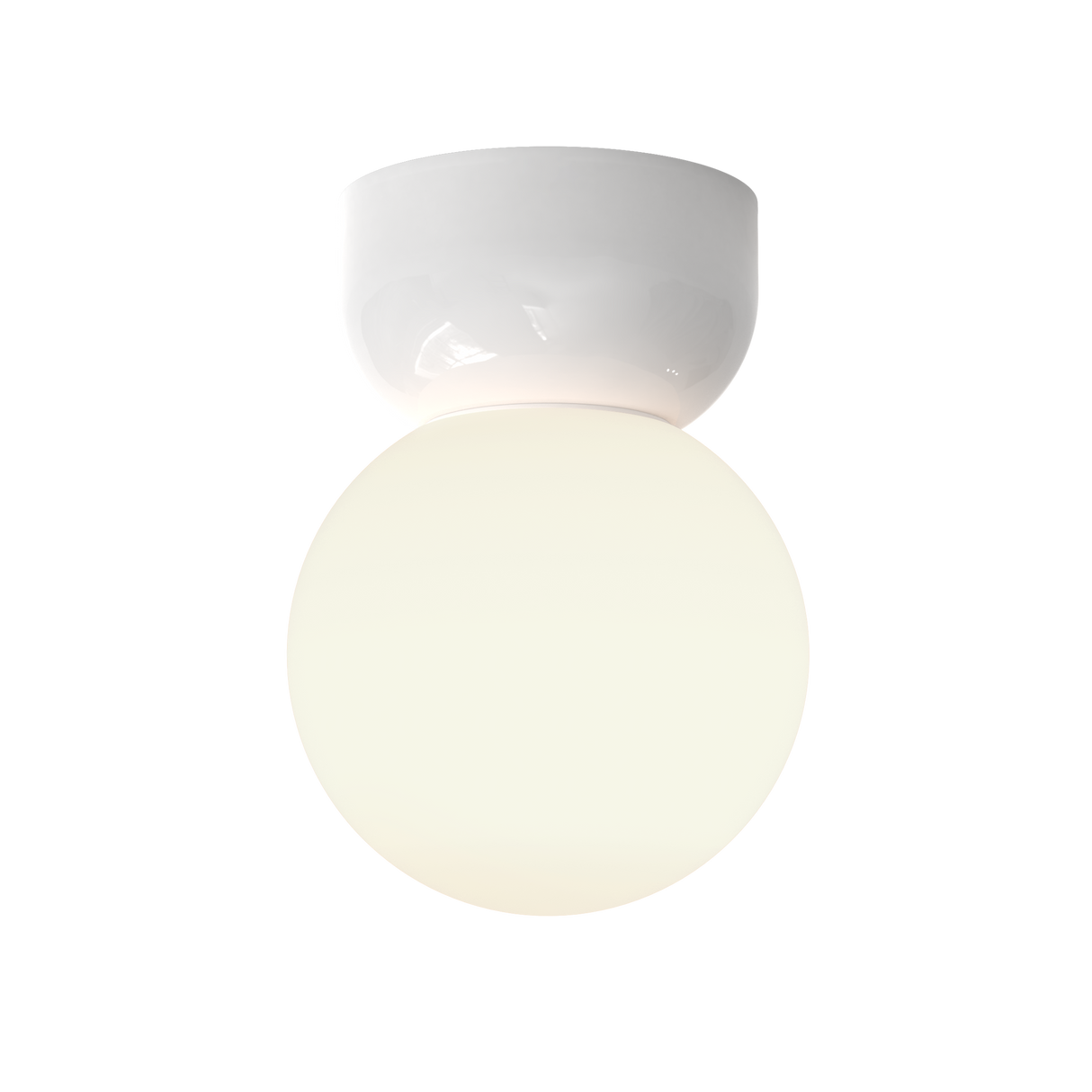 Astro Lyra Ceiling 140 Gloss Glaze White Bathroom Ceiling Light