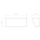 Astro Parallel Ceramic Interior Wall Light