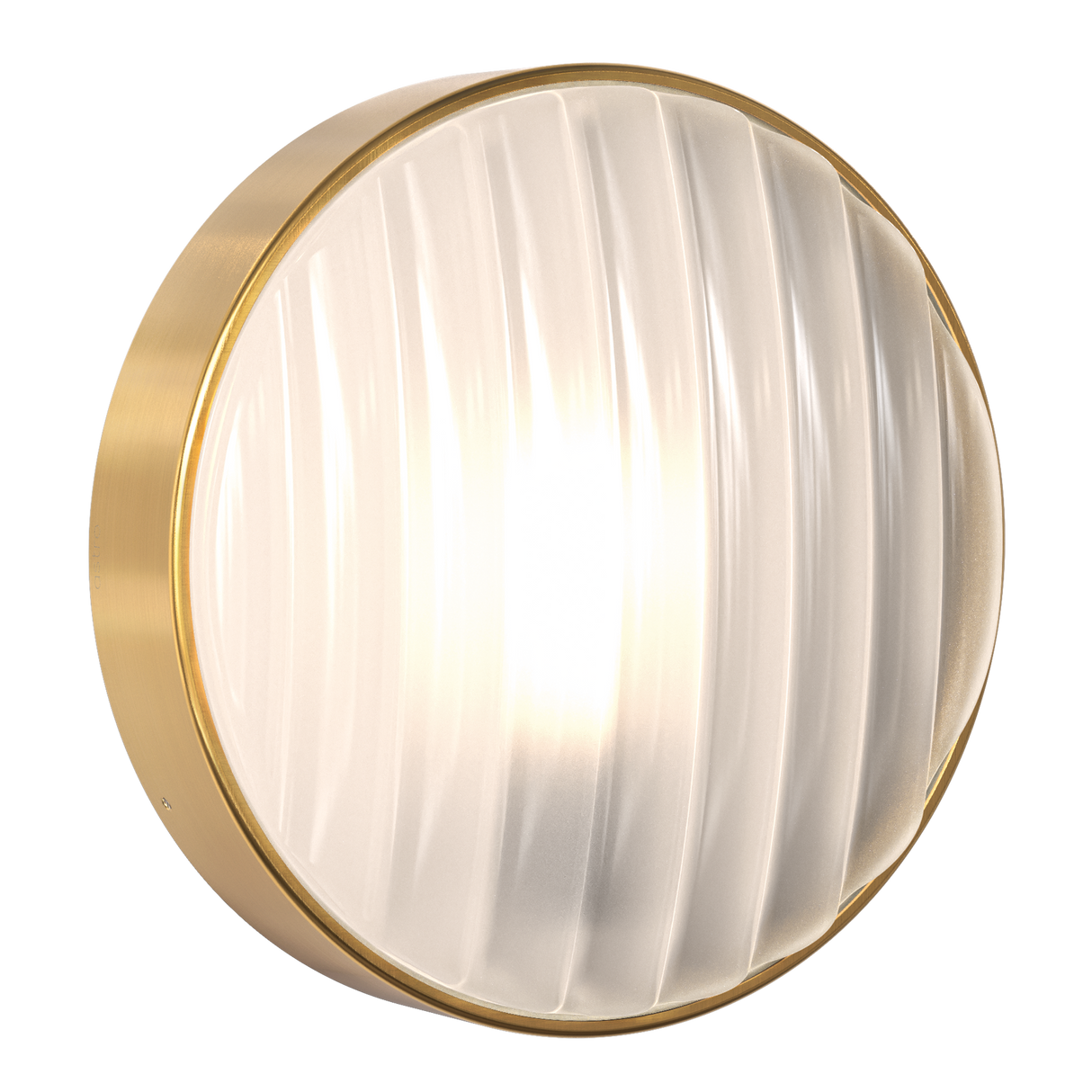 Astro Montreal Round 300 PVD Brushed Brass Coastal Wall Light
