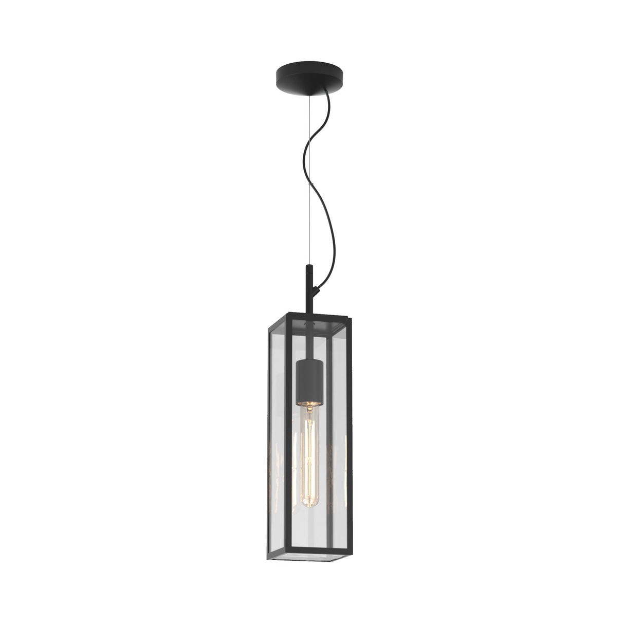 Astro Harvard Pendant Textured Black Outdoor Pendant Light