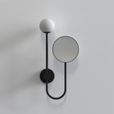 Astro Orb Matt Black Bathroom Magnifying Mirror