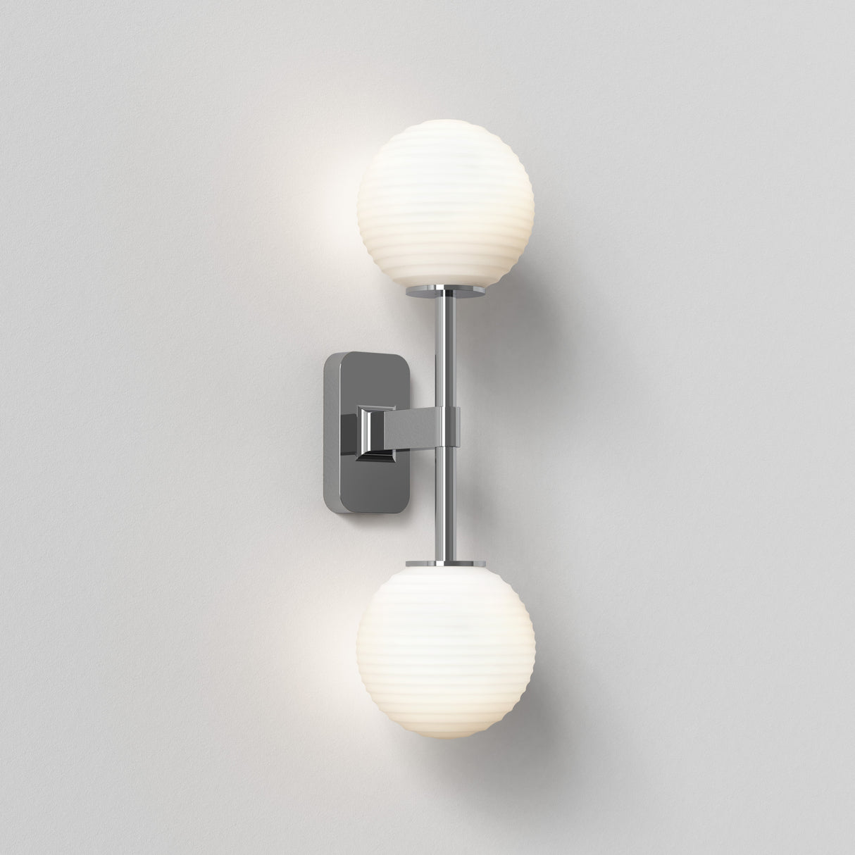 Astro Tacoma Twin Polished Chrome Bathroom Wall Light
