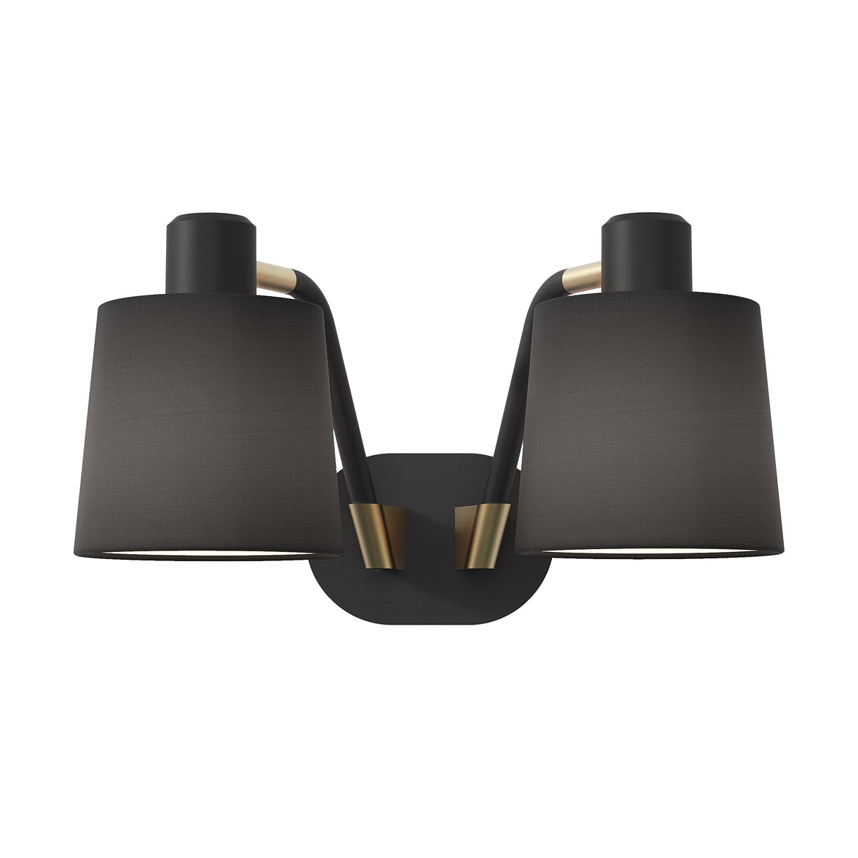 Astro Edward Twin Base Matt Black Interior Wall Light