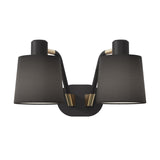 Astro Edward Twin Base Matt Black Interior Wall Light