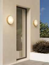 Astro Montreal Round 300 PVD Brushed Brass Coastal Wall Light