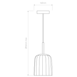 Astro Veo Pendant 180 Bronze Interior Pendant Light