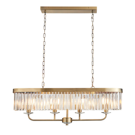 Amos Windsor Chandelier Bar Pendant Antique Brass