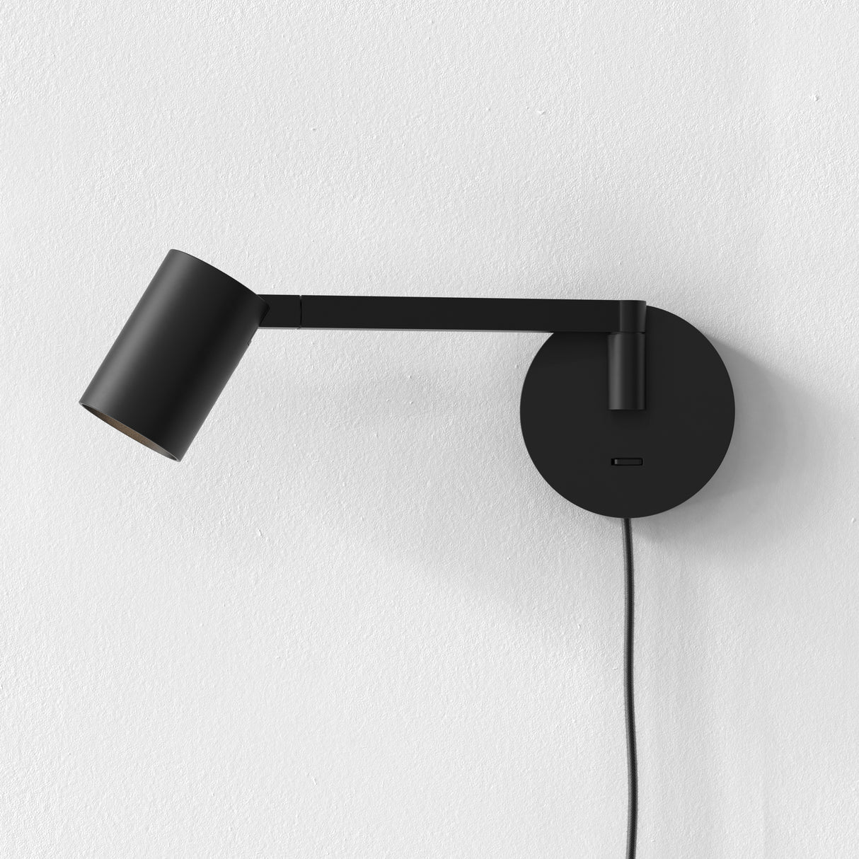 Astro Ascoli Swing Plug In Matt Black Interior Reading Light