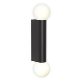 Astro Ortona Twin Matt Black Bathroom Wall Light
