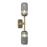 Astro Tacoma Twin Antique Brass Bathroom Wall Light
