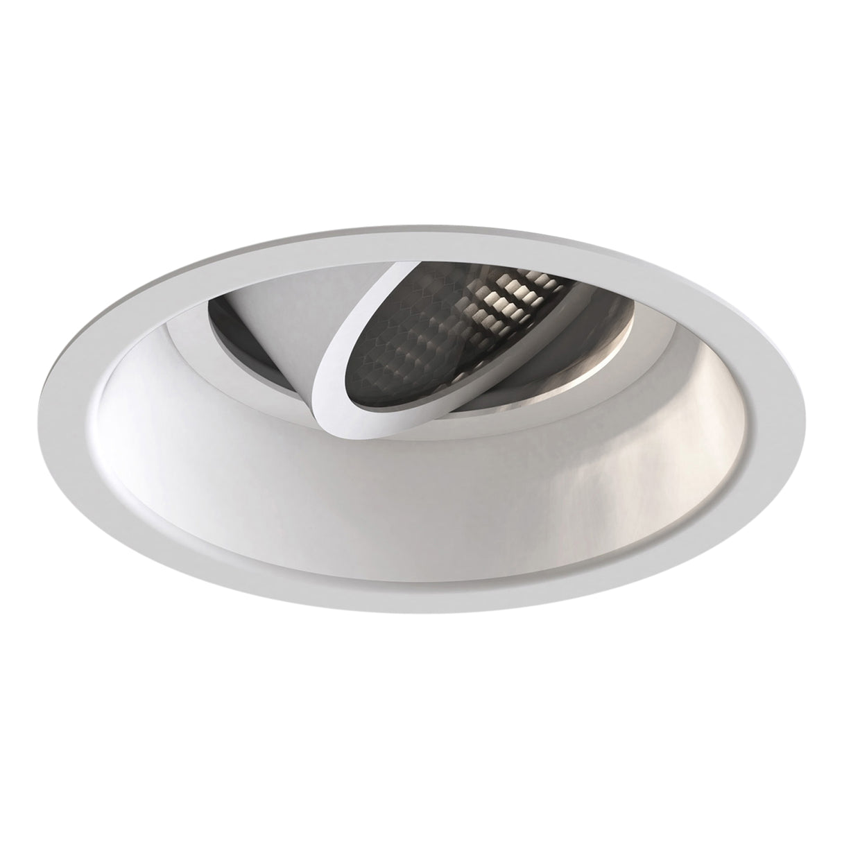 Astro Minima Slimline Round Adjustable Fire-Rated Matt White Interior Downlight