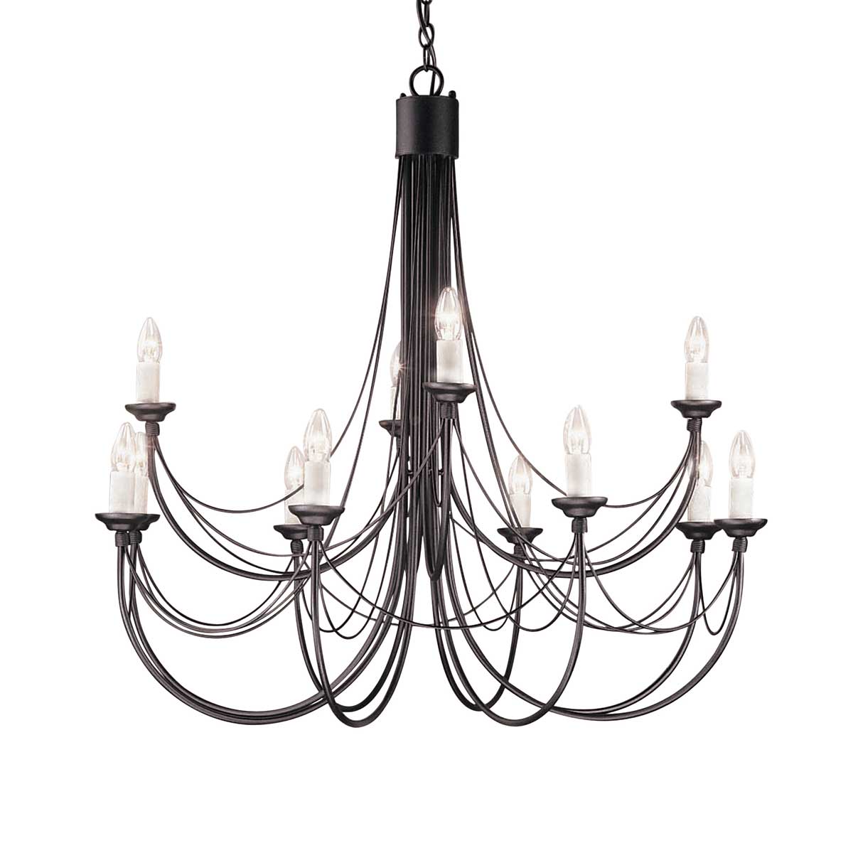 Elstead Carisbrooke 12 Light Chandelier