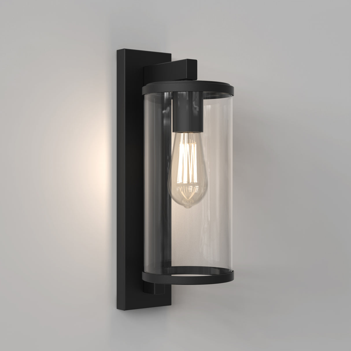 Astro Pimlico 400 Textured Black Outdoor Wall Light