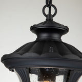 Elstead Chicago 1 Light Small Chain Lantern - Textured Black