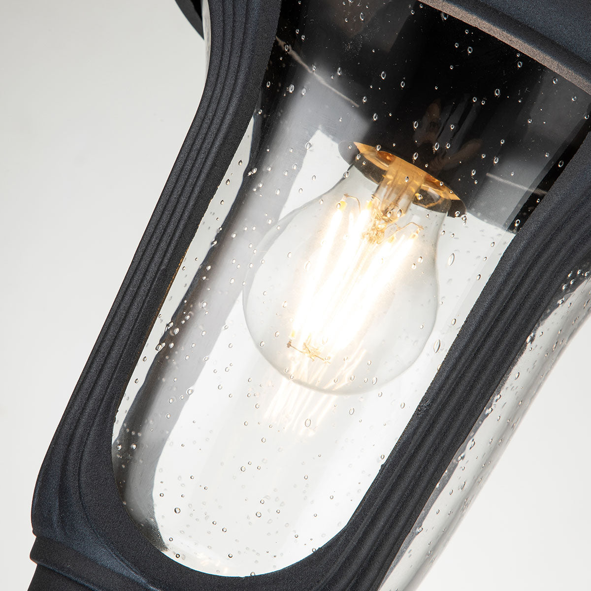 Elstead Chicago 1 Light Small Chain Lantern - Textured Black