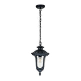 Elstead Chicago 1 Light Small Chain Lantern - Textured Black