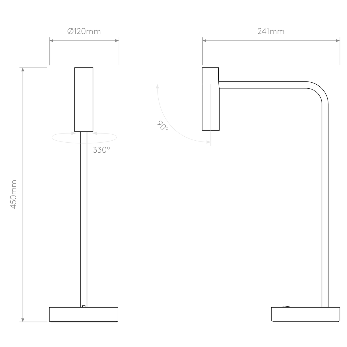 Astro Enna Desk LED Matt Black Interior Table Light