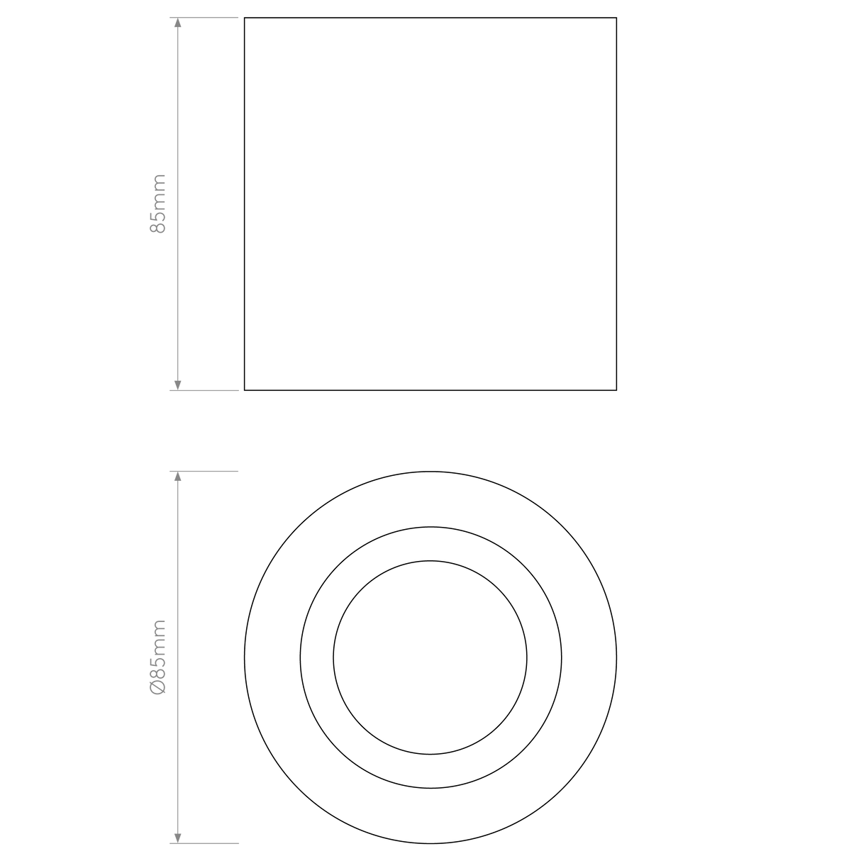 Astro Kos II Polished Chrome Bathroom Downlight