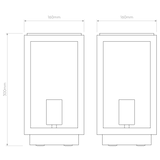 Astro Homefield Pedestal Textured Black Outdoor Pedestal Light