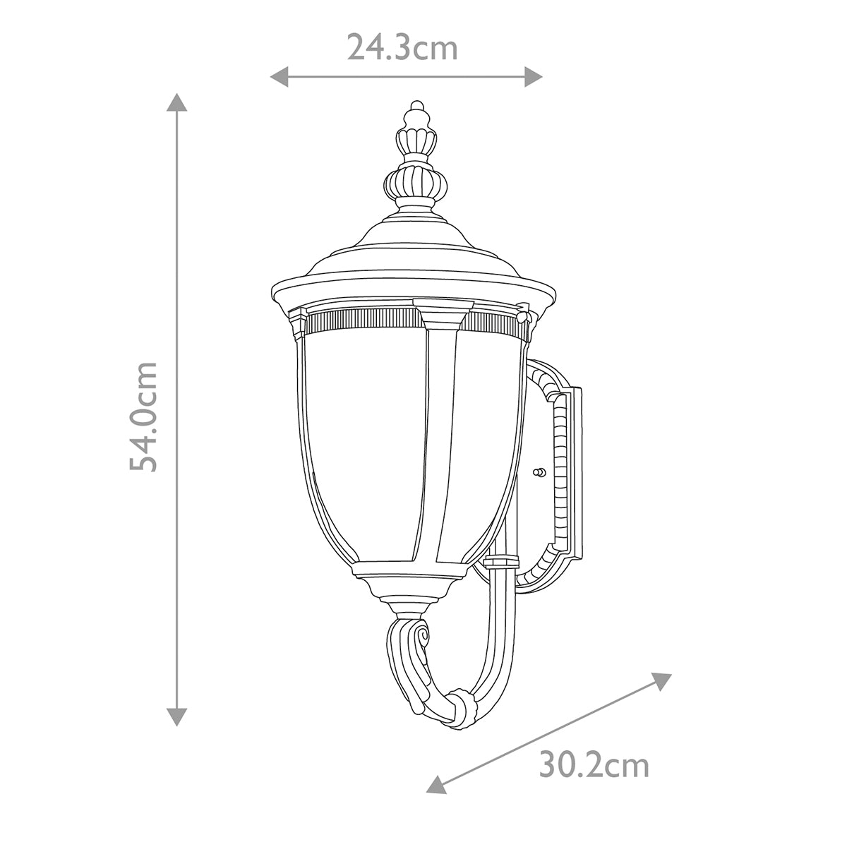 Elstead Cleveland 1 Light Medium Up Wall Lantern