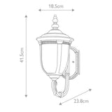 Elstead Cleveland 1 Light Small Wall Lantern Up