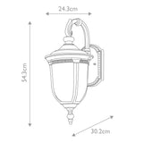 Elstead Cleveland 1 Light Medium Down Wall Lantern