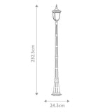 Elstead Cleveland 1 Light Single Head Lamp Post
