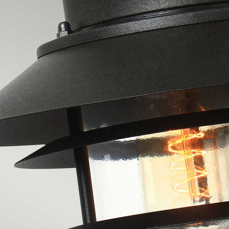 Elstead Copenhagen 1 Light Wall Lantern Black