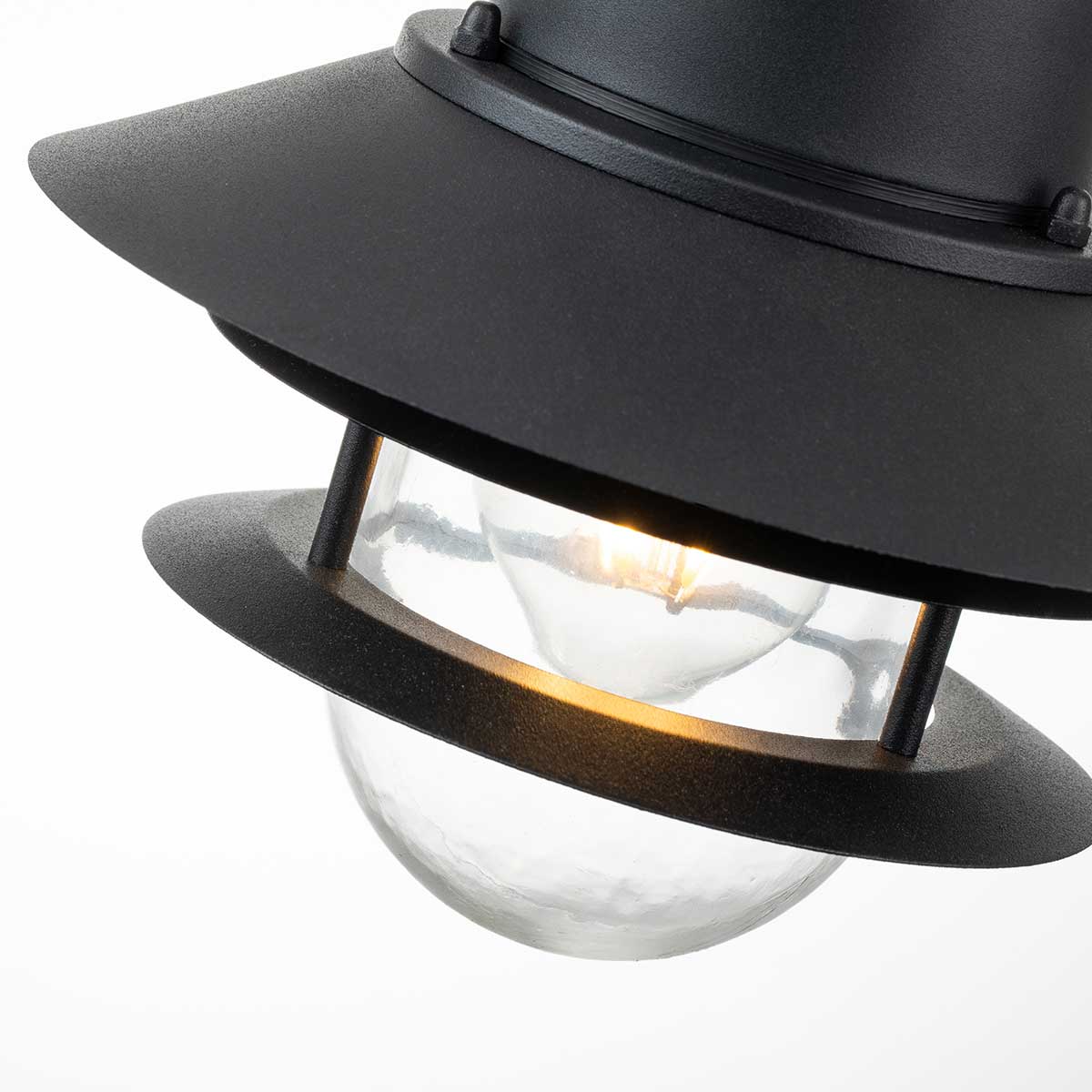 Elstead Copenhagen 1 Light Chain Lantern Black