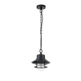 Elstead Copenhagen 1 Light Chain Lantern Black