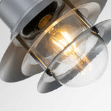 Elstead Copenhagen 1 Light Chain Lantern Silver