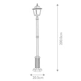 Elstead Chapel 1 Light Lamp Post