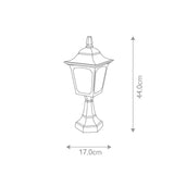 Elstead Chapel 1 Light Mini Pedestal Lantern