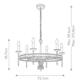 Elstead Crown 6 Light Chandelier