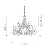 Elstead Christina 18 Light Chandelier