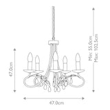 Elstead Christina 5 Light Chandelier