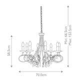 Elstead Christina 8 Light Chandelier