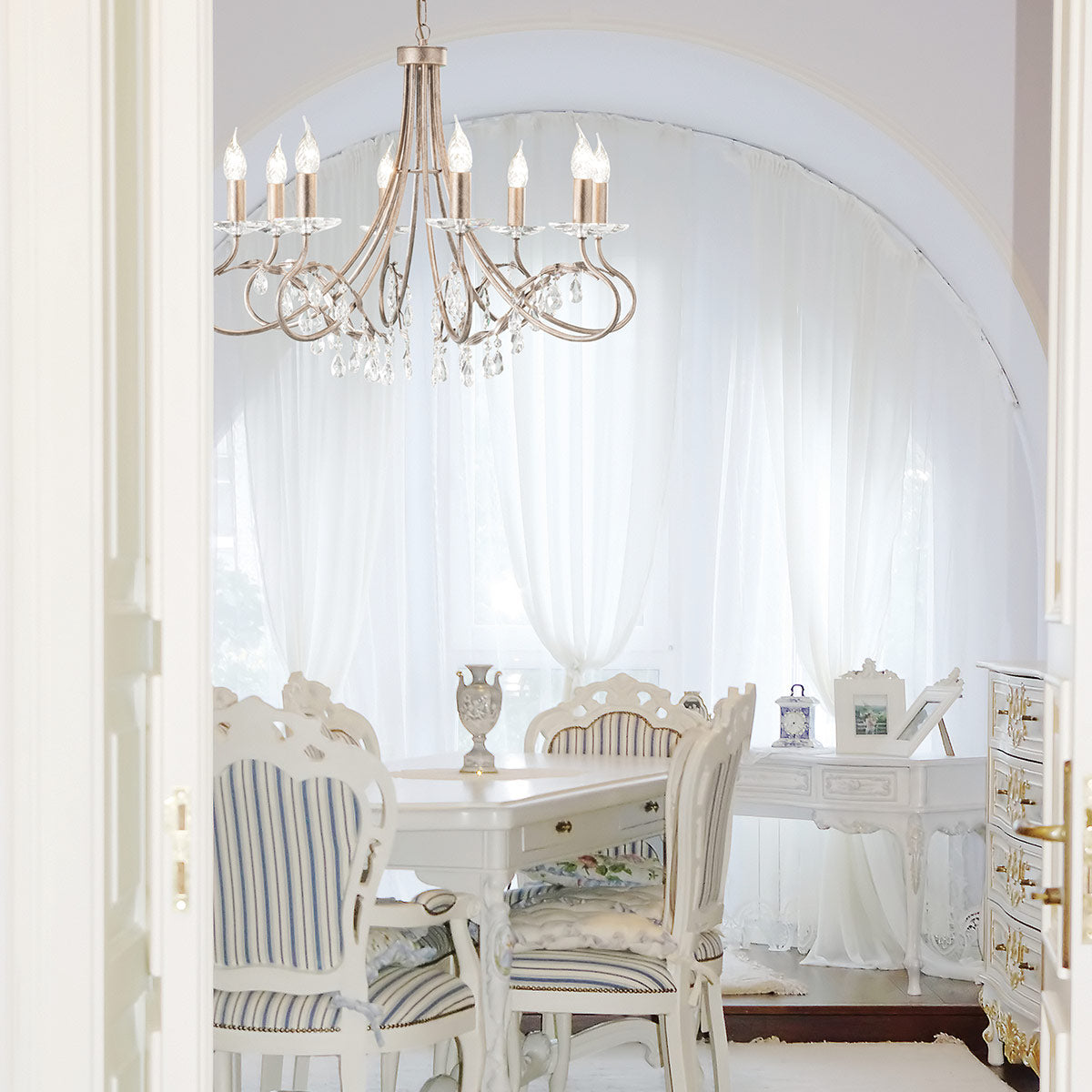 Elstead Christina 8 Light Chandelier