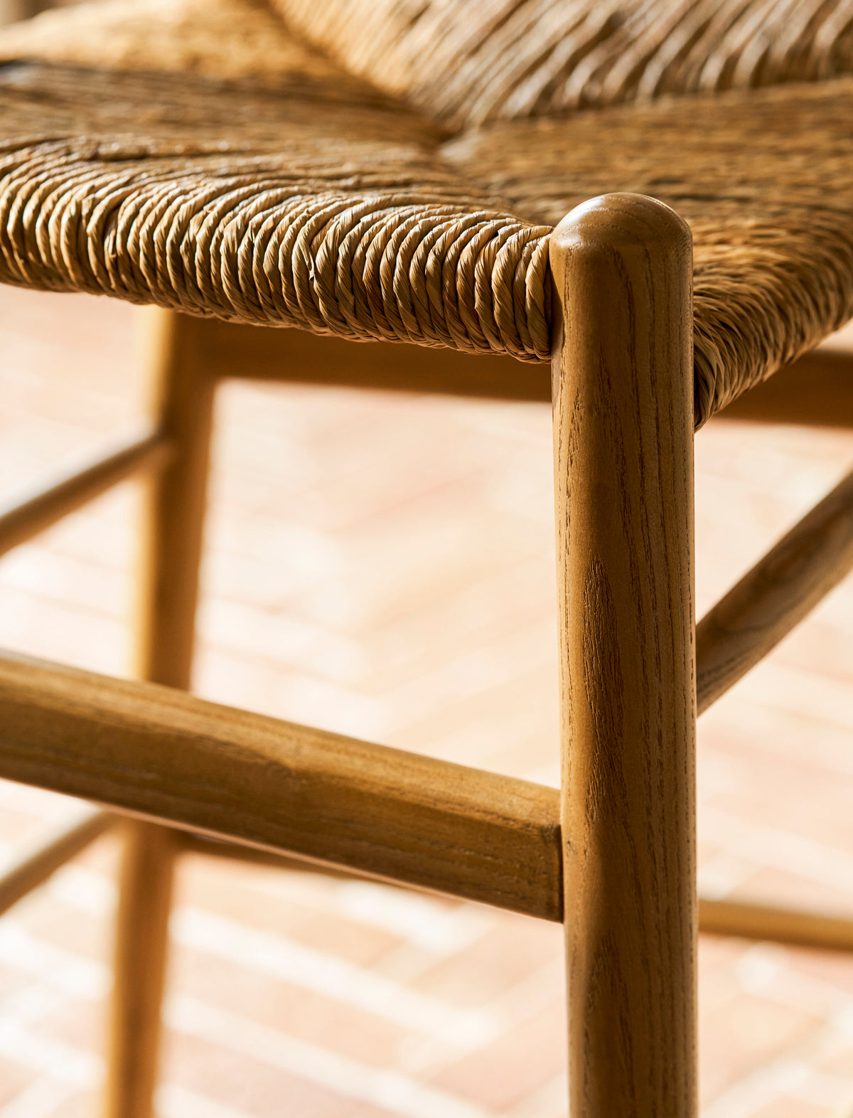 Garden Trading Chilthorne Wishbone Bar Stool Ash Wood, Natural