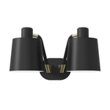Astro Edward Twin Base Matt Black Interior Wall Light