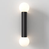 Astro Ortona Twin Matt Black Bathroom Wall Light