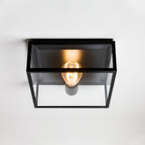 Astro Bronte Matt Black Outdoor Ceiling Light