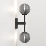 Astro Tacoma Twin Matt Black Bathroom Wall Light