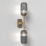 Astro Tacoma Twin Antique Brass Bathroom Wall Light