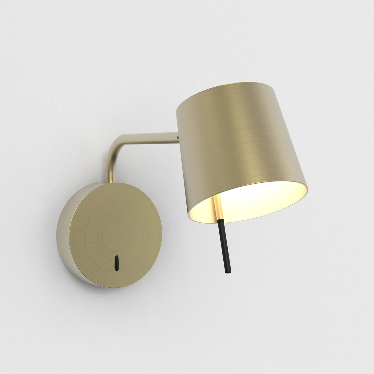 Astro Miura Swing Arm Base Matt Gold Interior Wall Light