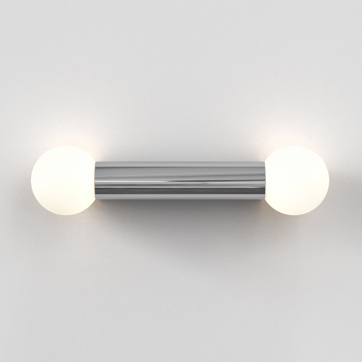 Astro Ortona Twin Polished Chrome Bathroom Wall Light