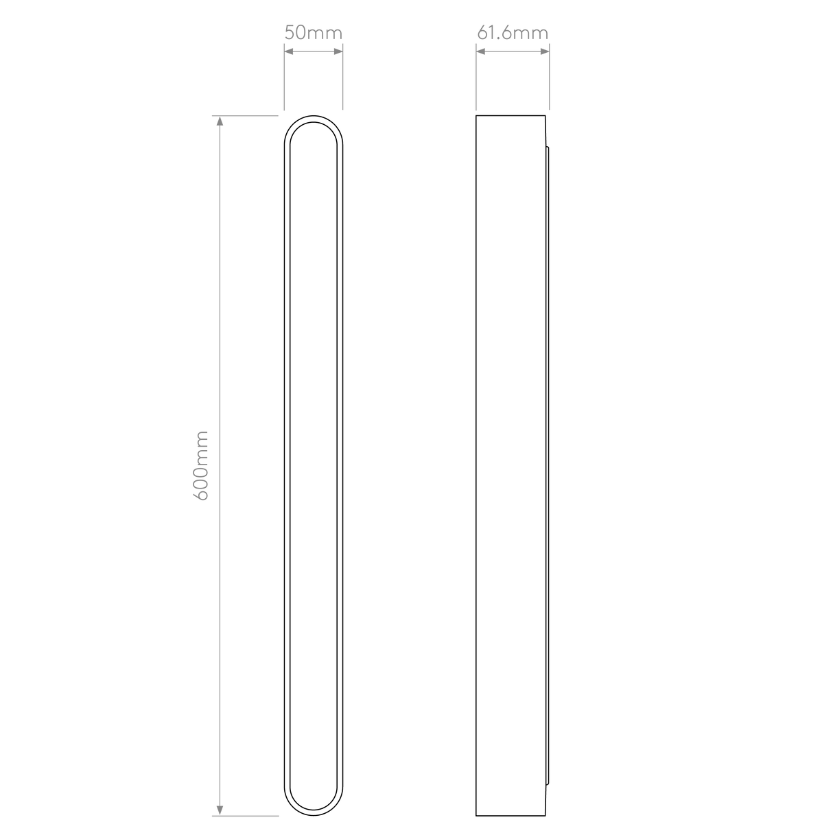Astro Atticus 600 3000K Matt Black Bathroom Wall Light
