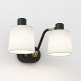 Astro Edward Twin Base Matt Black Interior Wall Light