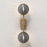 Astro Tacoma Twin Antique Brass Bathroom Wall Light
